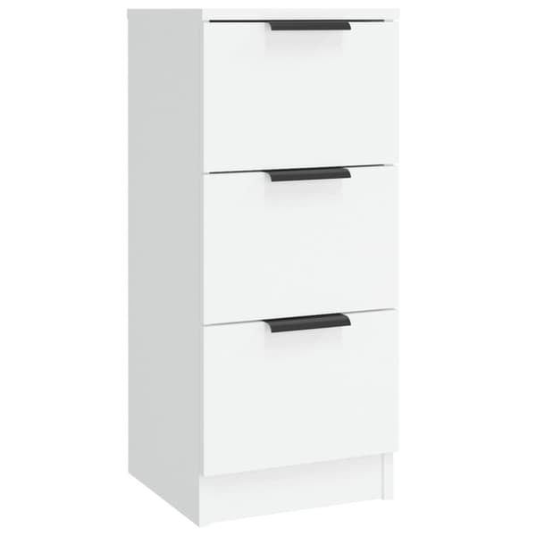 The Living Store Senkit 3 kpl valkoinen tekninen puu -  Tarjoilupöydät & senkit