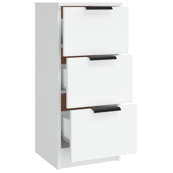 The Living Store Senkit 3 kpl valkoinen tekninen puu -  Tarjoilupöydät & senkit