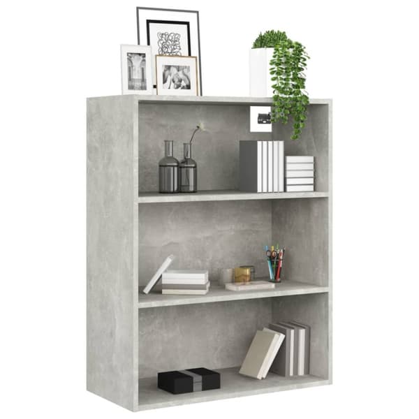 The Living Store vægskab 69,5x32,5x90 cm betongrå - Skænke