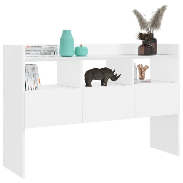 The Living Store Senkki valkoinen 105x30x70 cm tekninen puu - Tarjoilupöydät & senkit