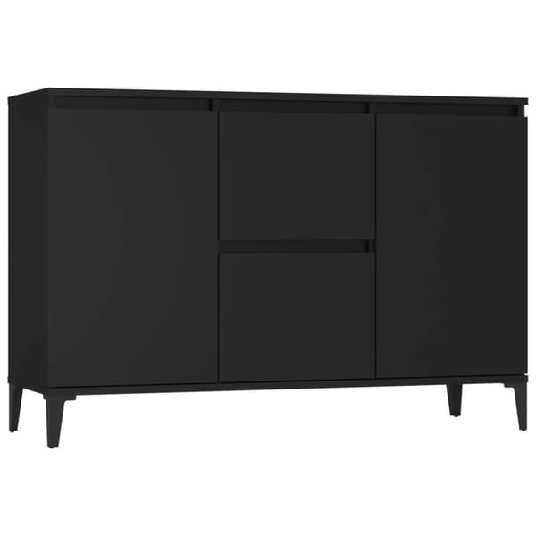 The Living Store skænk 104x35x70 cm spånplade sort -  Skænke
