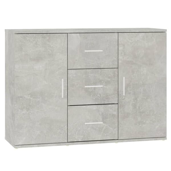 The Living Store skænk 91x29,5x65 cm konstrueret træ betongrå - Skænke