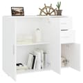 Miniatyrbild 5 av 11: The Living Store Byrå vit 91x29,5x75 cm konstruerat trä -  Skänkar & serveringsbord