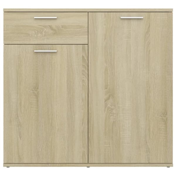 The Living Store Skänk sonoma-ek 80x36x75 cm konstruerat trä -  Skänkar & serveringsbord
