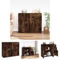 Miniatyrbild 1 av 11: The Living Store Skänk rökfärgad ek 91x29,5x75 cm konstruerat trä -  Skänkar & serveringsbord