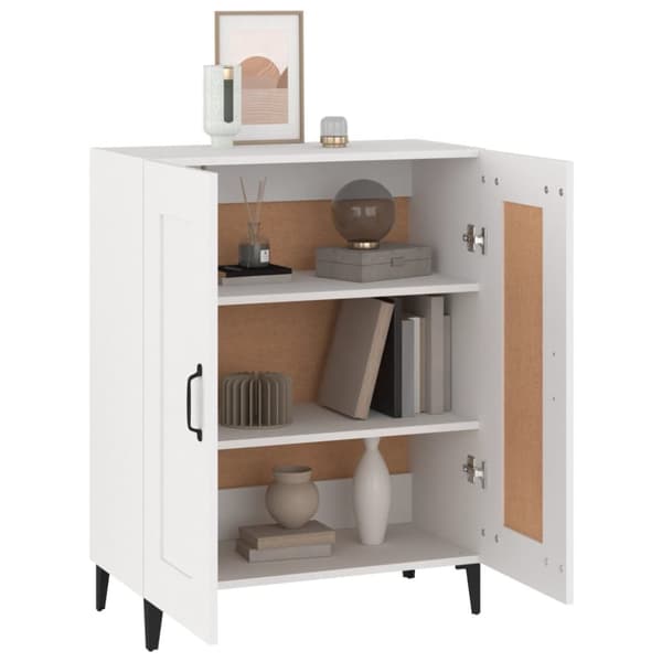 The Living Store skænk 69,5x34x90 cm konstrueret træ hvid -  Skænke
