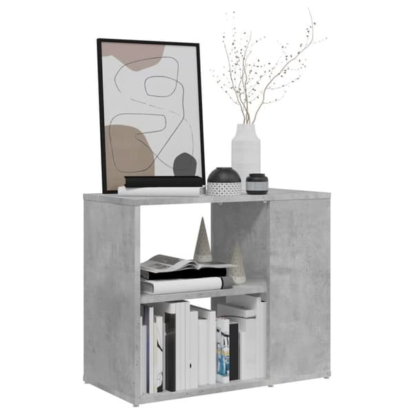 The Living Store sideskab 60x30x50 cm konstrueret træ betongrå -  Skænke