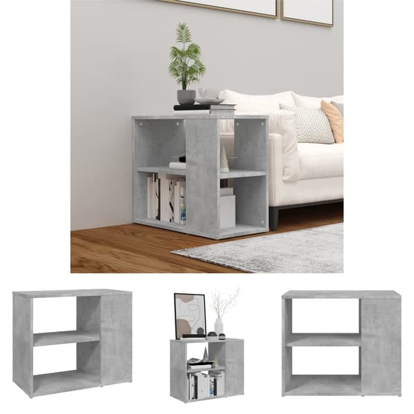 The Living Store sideskab 60x30x50 cm konstrueret træ betongrå -  Skænke