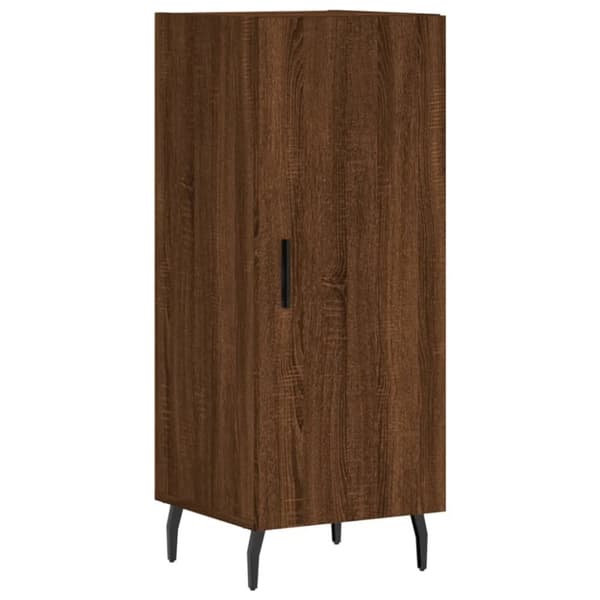 The Living Store skab 34,5x34x180 cm konstrueret træ brun egetræsfarve - Skænke