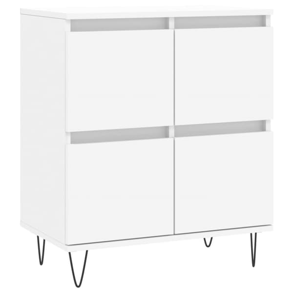 The Living Store skænk 60x35x70 cm konstrueret træ hvid - Skænke