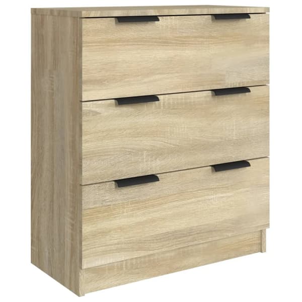 The Living Store Skänk 3 delar sonoma-ek konstruerat trä - Skänkar & serveringsbord