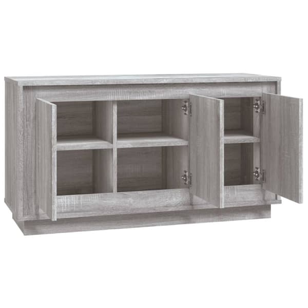 The Living Store Senkki harmaa Sonoma 102x35x55 cm tekninen puu - Tarjoilupöydät & senkit