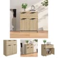 Miniatyrbillede 1 af 10: The Living Store skænk 60x30x70 cm konstrueret træ sonoma-eg -  Skænke