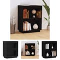 Pikkukuva 1 / 10: The Living Store Konsolikaappi musta 60x34x75 cm täysi mänty -  Tarjoilupöydät & senkit