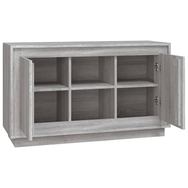 The Living Store skænk 102x35x60 cm konstrueret træ grå sonoma-eg - Skænke