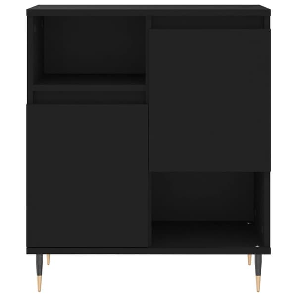 The Living Store Skänk 2 delar Svart konstruerat trä -  Skänkar & serveringsbord
