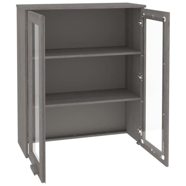 The Living Store Överdel till högskåp HAMAR ljusgrå 85x35x100 cm massiv furu -  Skänkar & serveringsbord