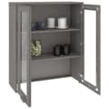 Miniatyrbild 8 av 11: The Living Store Överdel till högskåp HAMAR ljusgrå 85x35x100 cm massiv furu -  Skänkar & serveringsbord