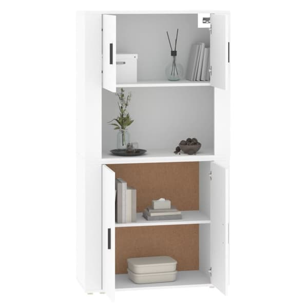 The Living Store Kaappi valkoinen tekninen puu -  Tarjoilupöydät & senkit