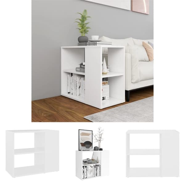 The Living Store sideskab 60x30x50 cm konstrueret træ hvid - Skænke