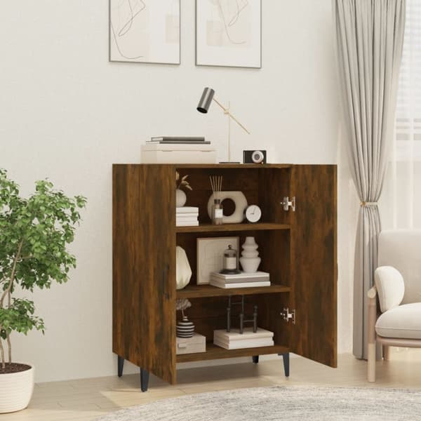 The Living Store Senkki savutammi 70x34x90 cm tekninen puu -  Tarjoilupöydät & senkit