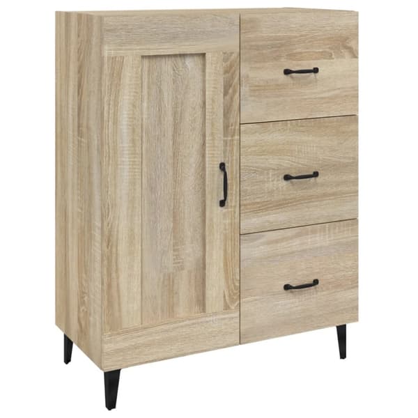 The Living Store skænk 69,5x34x90 cm konstrueret træ sonoma-eg -  Skænke