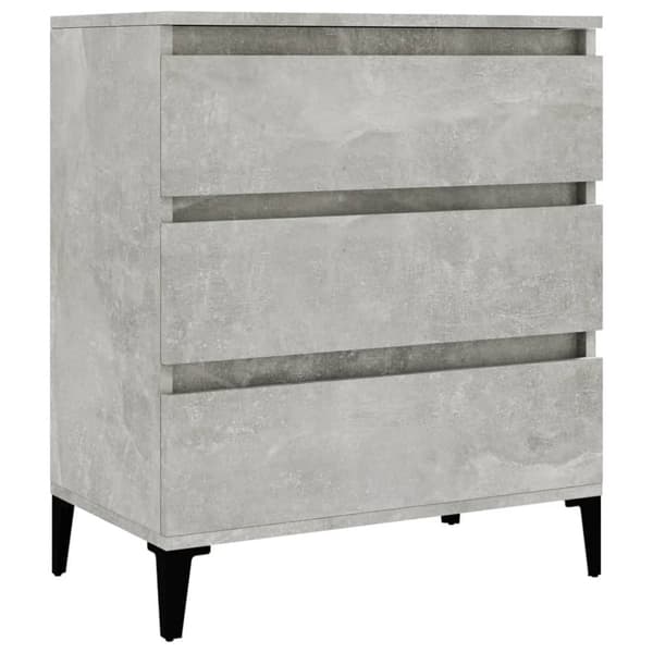 The Living Store skænk 60x35x70 cm konstrueret træ betongrå -  Skænke