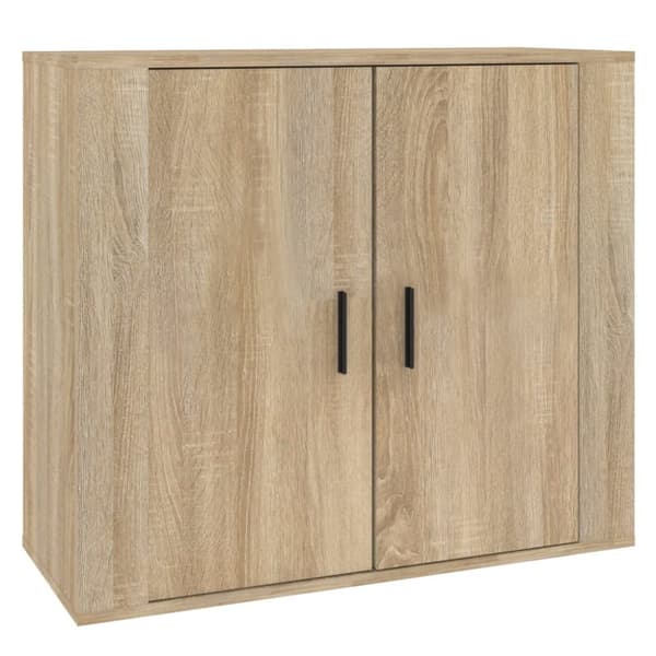 The Living Store Skänk sonoma-ek 80x33x70 cm konstruerat trä - Skänkar & serveringsbord