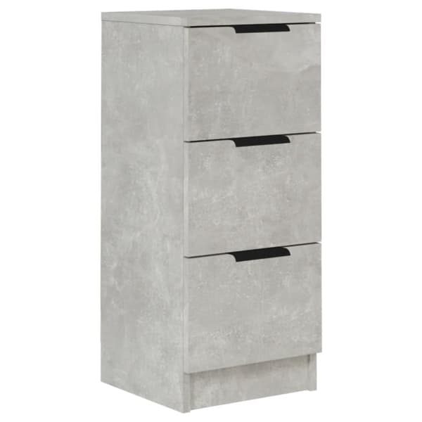 The Living Store skænk 30x30x70 cm konstrueret træ betongrå - Skænke