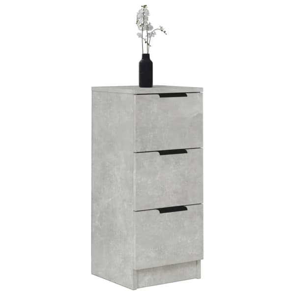 The Living Store skænk 30x30x70 cm konstrueret træ betongrå -  Skænke