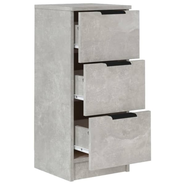 The Living Store skænk 30x30x70 cm konstrueret træ betongrå - Skænke