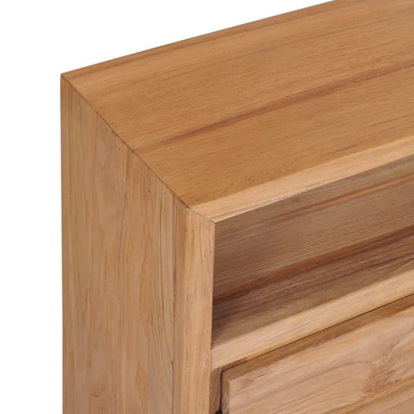 The Living Store skænk 80x30x60 cm massivt teaktræ - Skænke