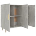 Miniatyrbild 5 av 10: The Living Store Byrå betonggrå 90x34x80 cm konstruerat trä -  Skänkar & serveringsbord