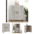 Pikkukuva 1 / 11: The Living Store Senkki betoninharmaa 69,5x34x90 cm tekninen puu -  Tarjoilupöydät & senkit
