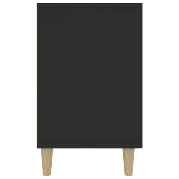 The Living Store Skänk svart 100x36x60 cm konstruerat trä - Skänkar & serveringsbord