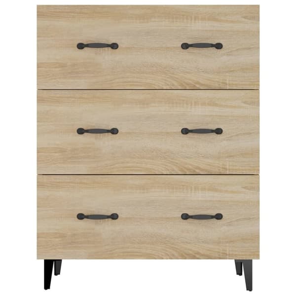 The Living Store skænk 69,5x34x90 cm konstrueret træ sonoma-eg -  Skænke