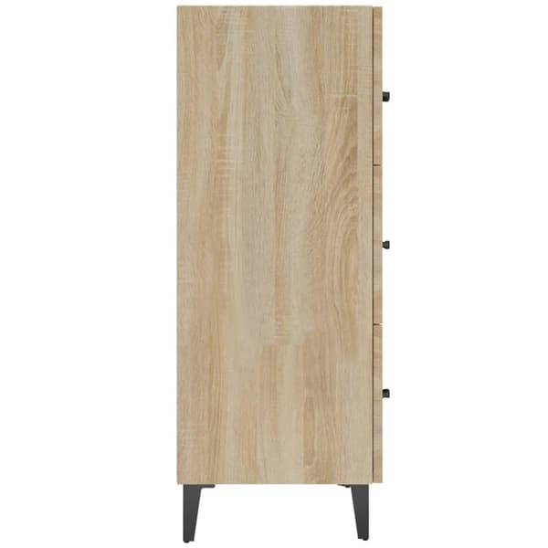 The Living Store skænk 69,5x34x90 cm konstrueret træ sonoma-eg -  Skænke