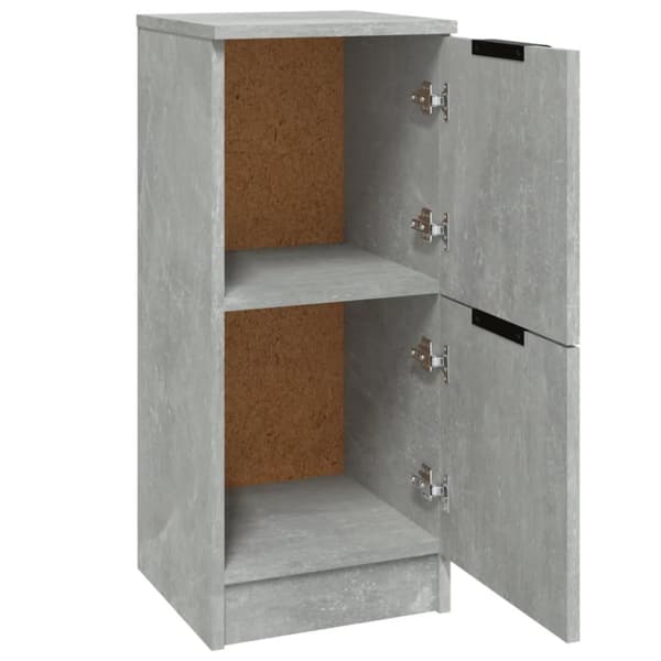 The Living Store skænk 30x30x70 cm konstrueret træ betongrå - Skænke