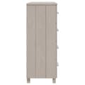 Pikkukuva 5 / 11: The Living Store Sivupöytä HAMAR valkoinen 79x40x103,5 cm täysi mänty -  Tarjoilupöydät & senkit