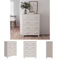 Pikkukuva 1 / 11: The Living Store Sivupöytä HAMAR valkoinen 79x40x103,5 cm täysi mänty -  Tarjoilupöydät & senkit
