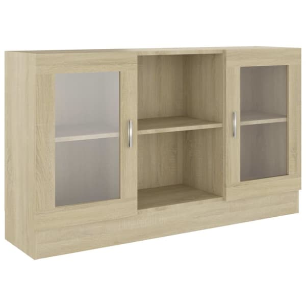 The Living Store skænk 120x30,5x70 cm konstrueret træ sonoma-eg - Skænke