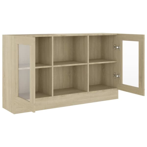 The Living Store skænk 120x30,5x70 cm konstrueret træ sonoma-eg - Skænke