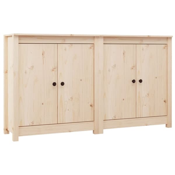 The Living Store Senkit 2 kpl 70x35x80 cm täysi mänty - Tarjoilupöydät & senkit