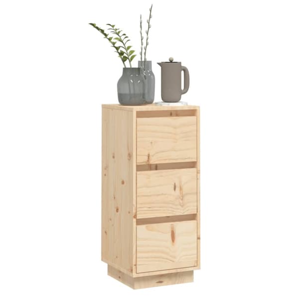 The Living Store skænk 32x34x75 cm massivt fyrretræ - Skænke