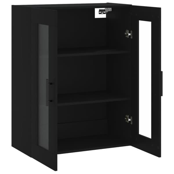 The Living Store væghængt skab 69,5x34x90 cm sort -  Skænke