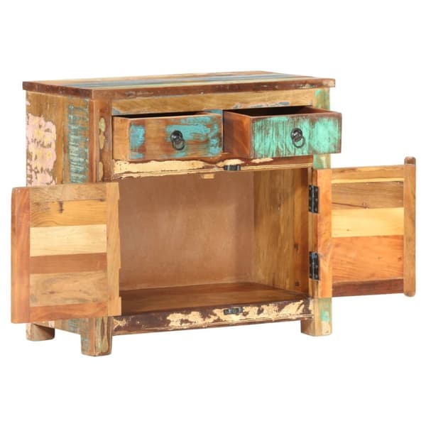The Living Store Skänk 70x35x65 cm massivt återvunnet trä - Skänkar & serveringsbord