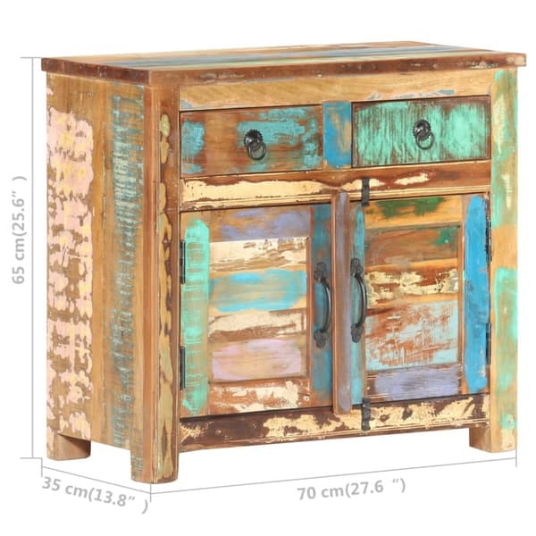 The Living Store Skänk 70x35x65 cm massivt återvunnet trä -  Skänkar & serveringsbord
