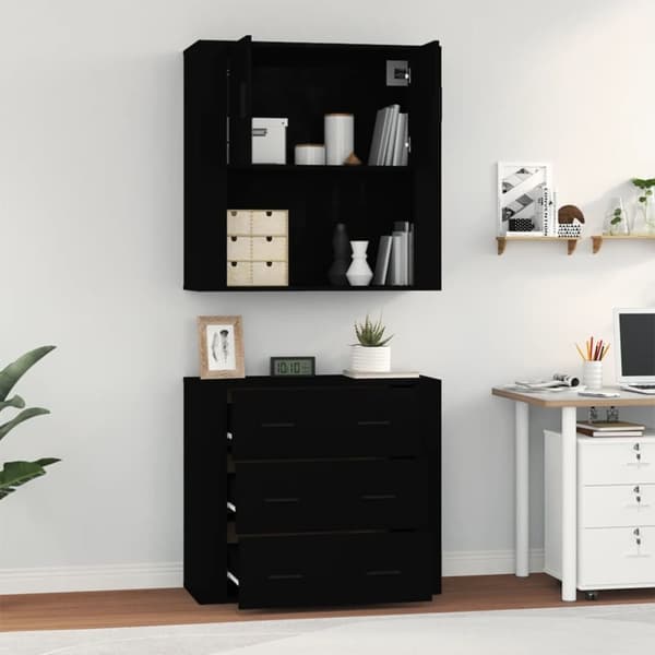 The Living Store højskab konstrueret træ sort - Skænke
