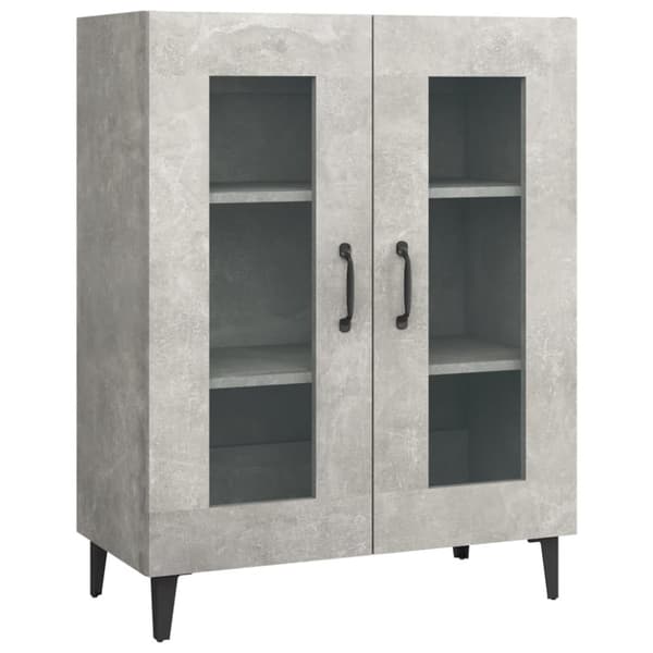 The Living Store skænk 69,5x34x90 cm konstrueret træ betongrå - Skænke