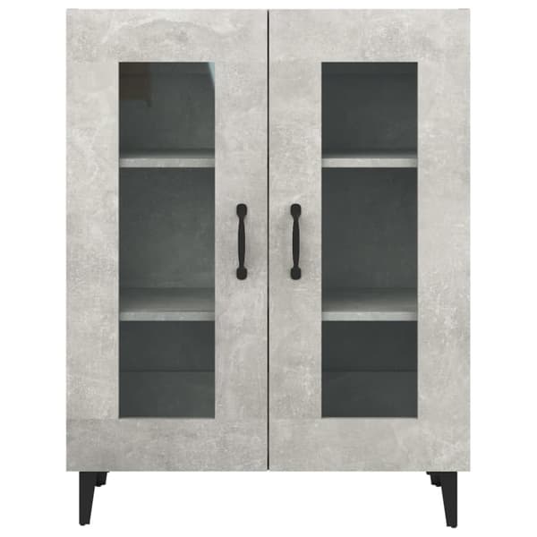The Living Store skænk 69,5x34x90 cm konstrueret træ betongrå - Skænke